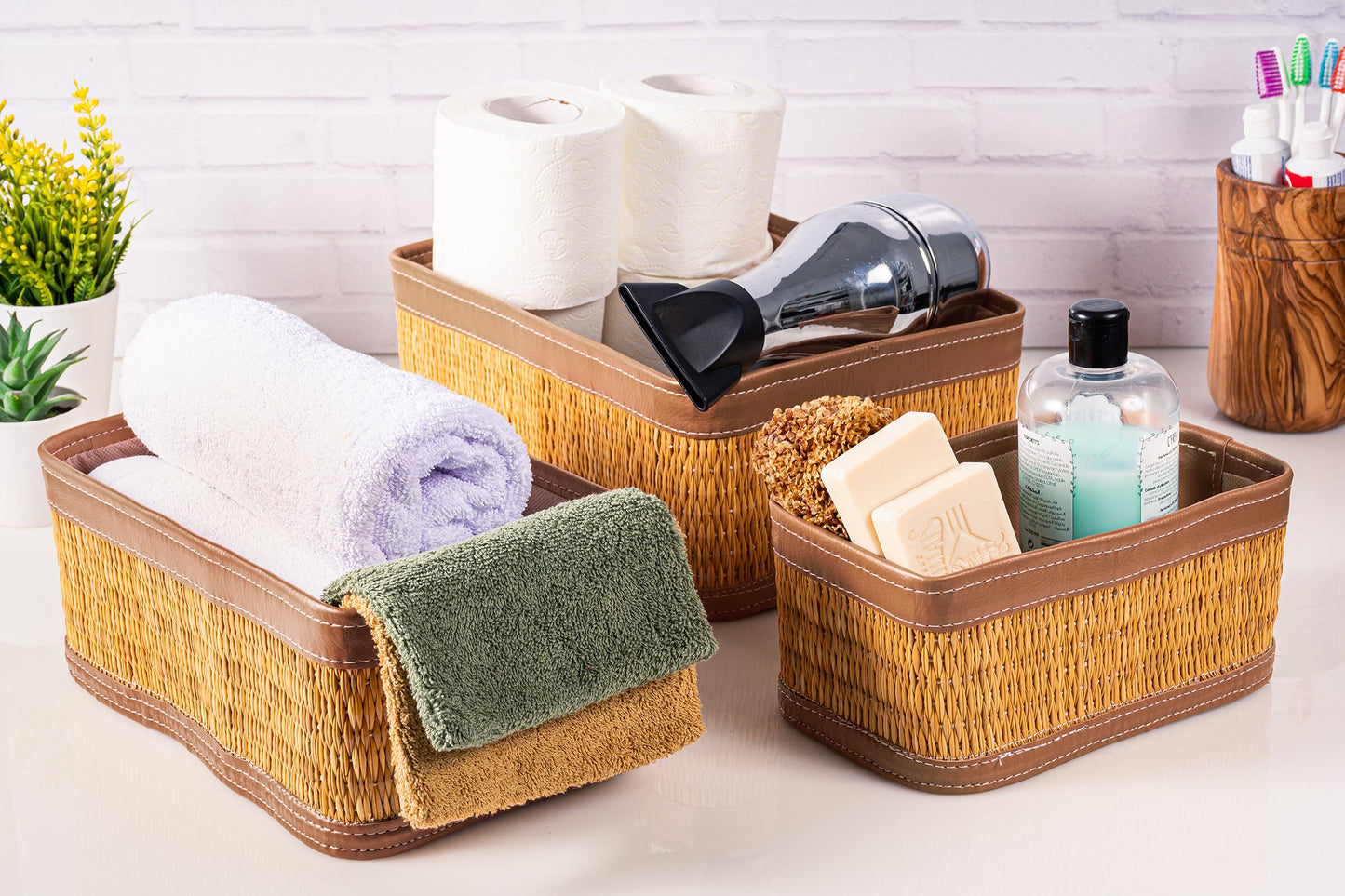 Elegant Smar Baskets - Hazelnut