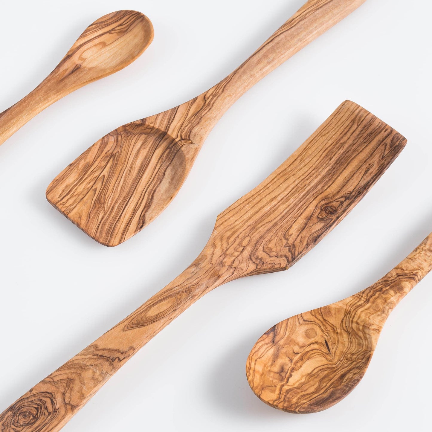 Darido Olive Wood Cooking Utensils Set of 3 with Extra Small Spoon - Darido