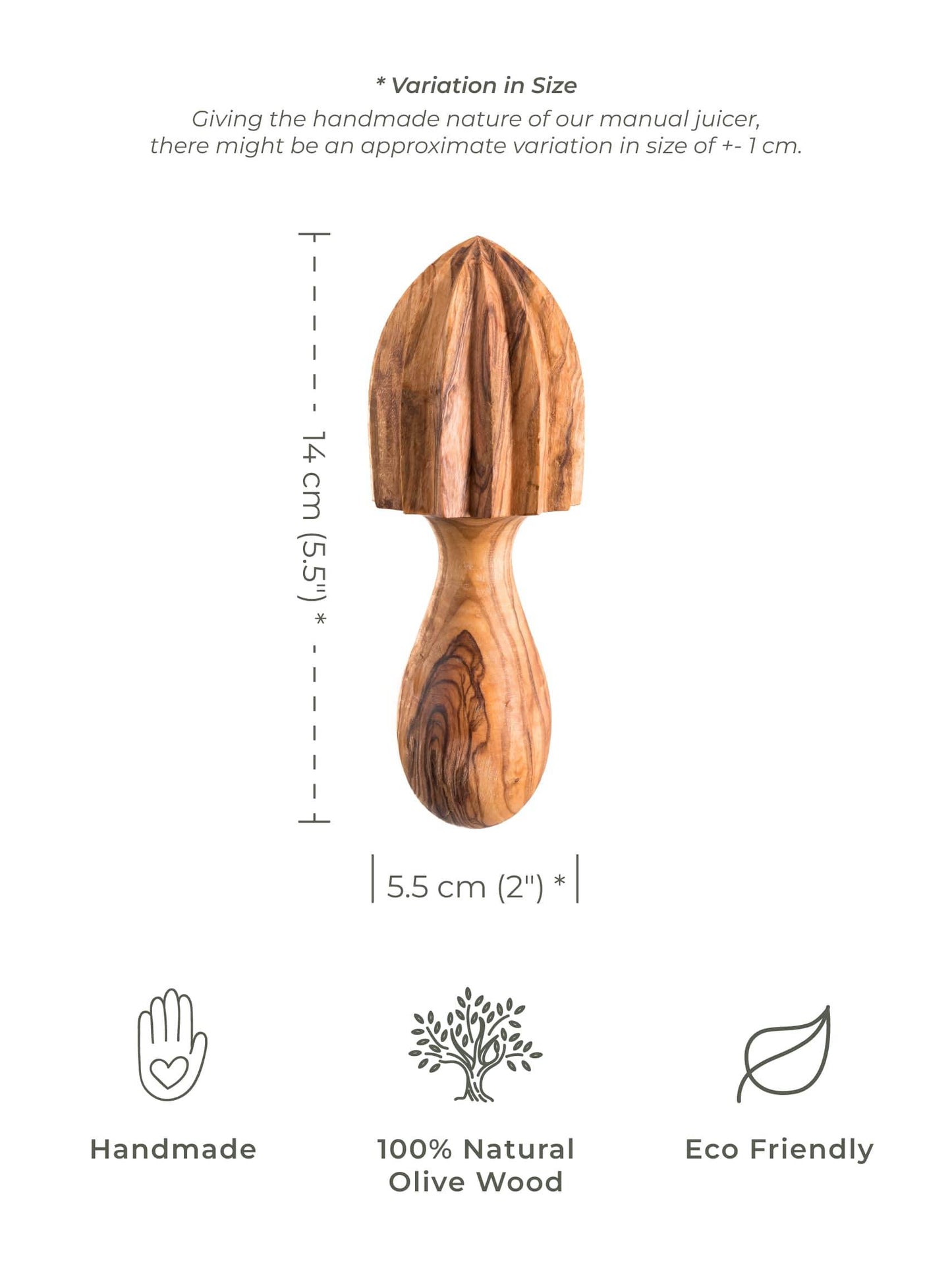 Olive Wooden Manual Juicer - Darido