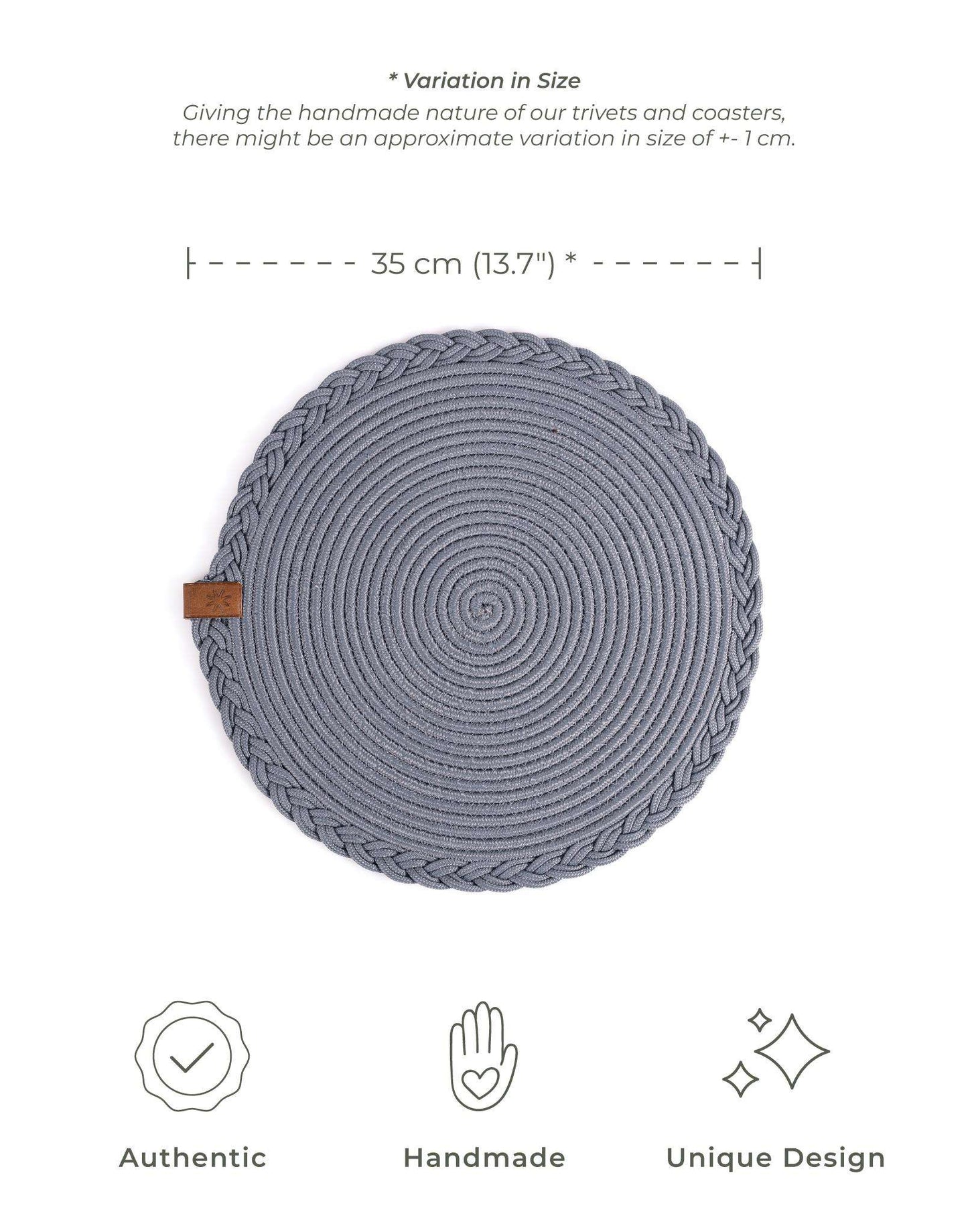 Braided Cotton Trivet 35 cm - Solo - Darido