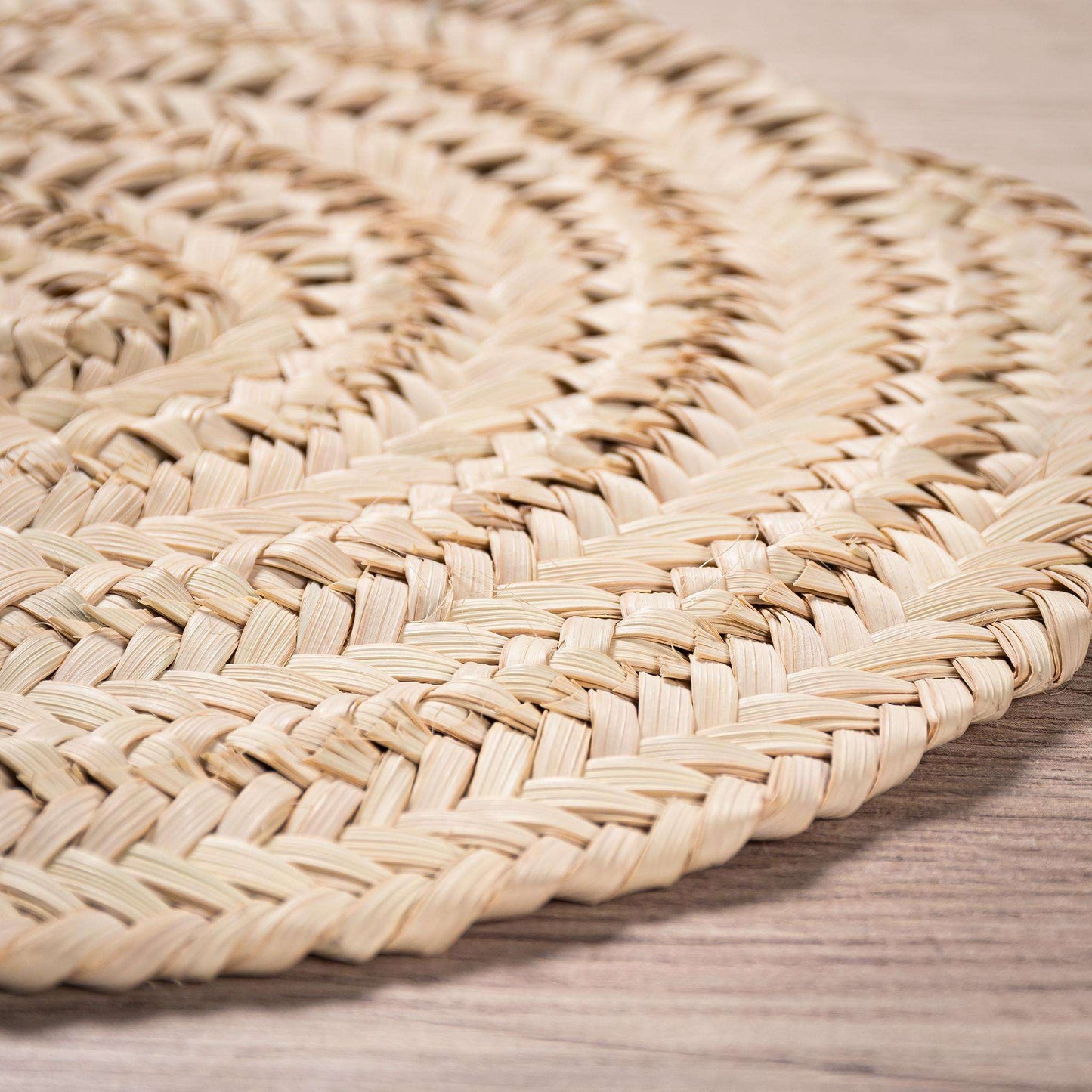 Darido Saaf Grass Woven Round trivet- 20 cm - Darido