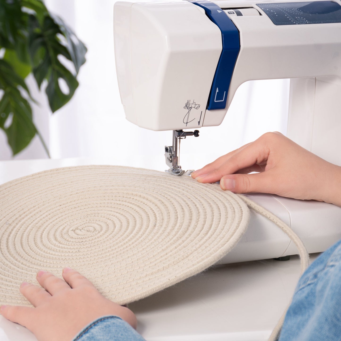 Beige Cotton Placemat - 32 cm