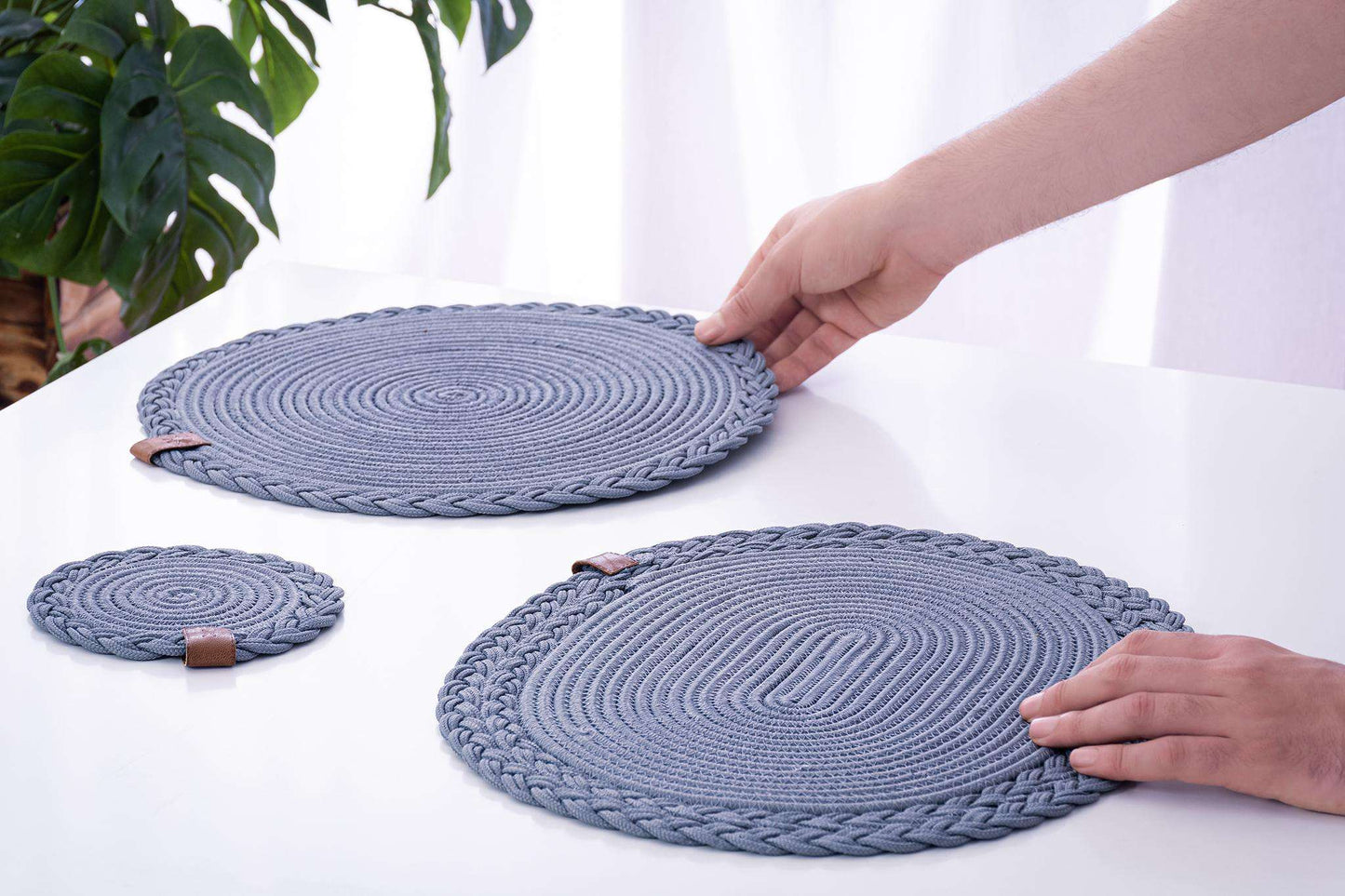 Braided Cotton Trivet 35 cm - Solo - Darido