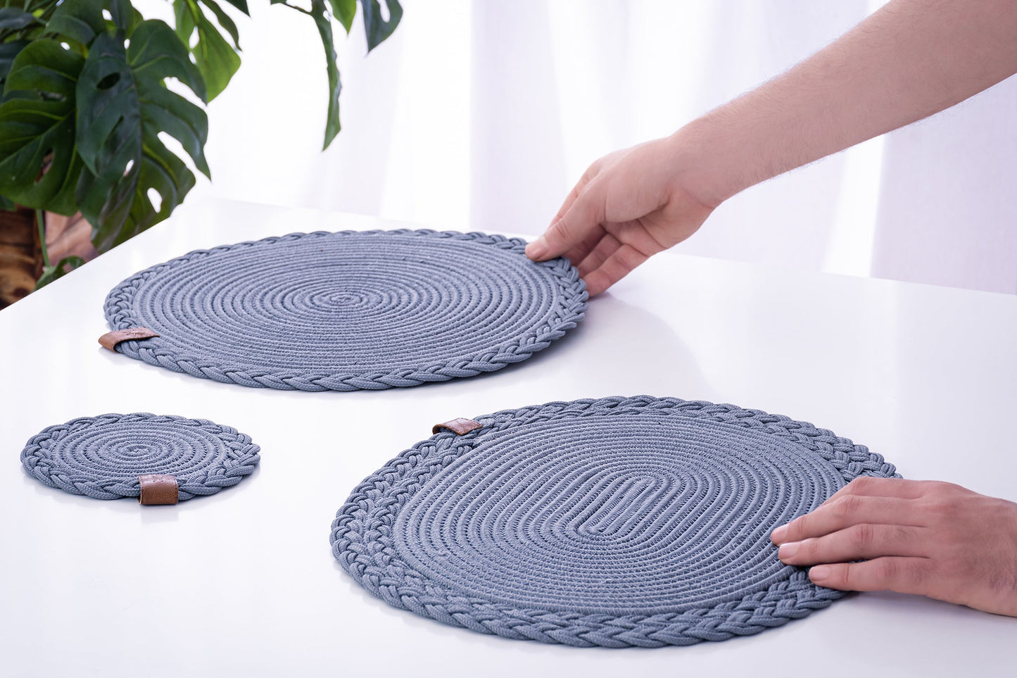 Oval Braided Placemat - 40x30 cm