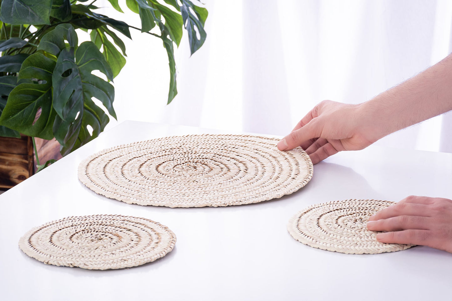 Natural Saaf Coaster - 20 cm