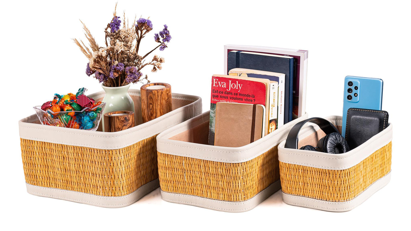 Elegant Smar Baskets - Off-white