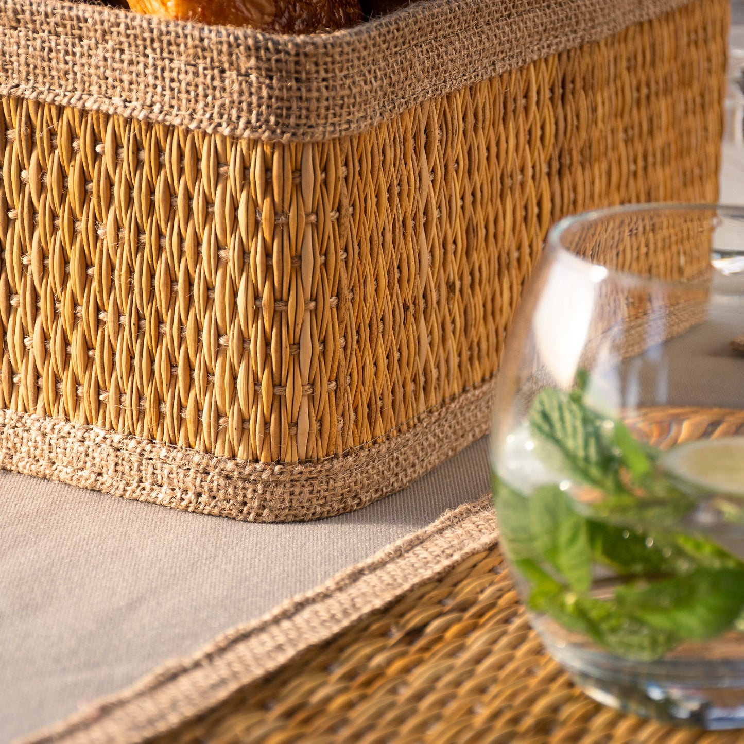 Smar Baskets with Jute Fabric