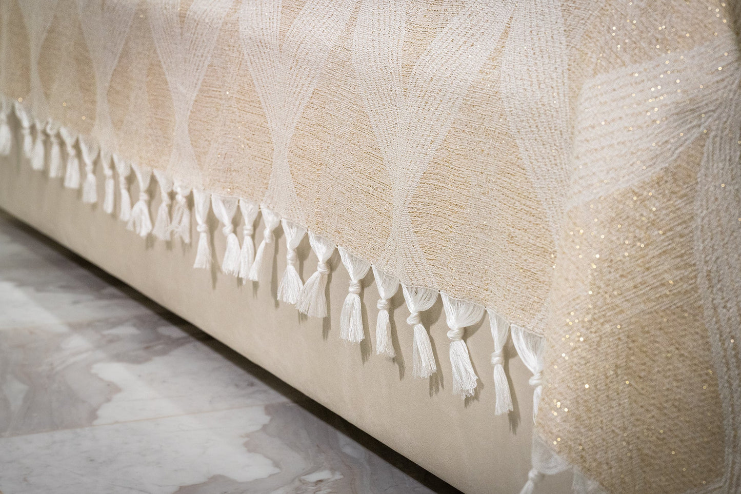 Golden Beige Hayek Bedding Set