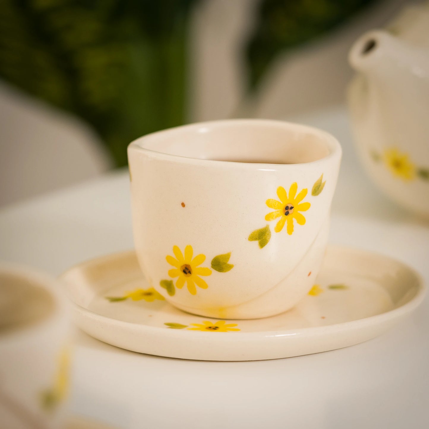 Handmade Ceramic Marguerita Coffee Set – Artisan Ceramic Service