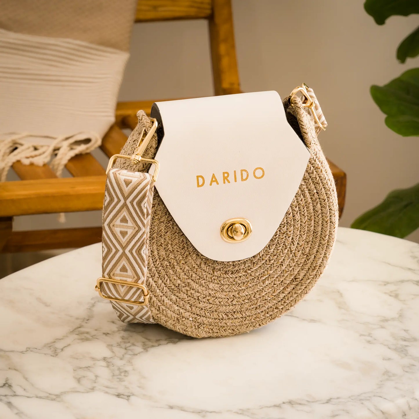 Blana & Amla Round Handbag – Handmade Elegance in Natural Fibers