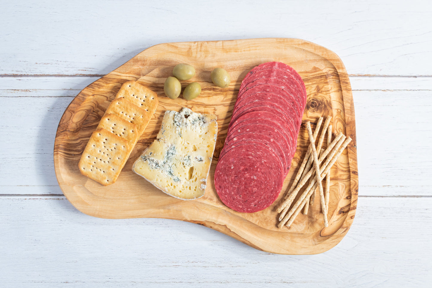 Olive Wood Kitchen Pack - 5 Pieces + Jasmin Basket Bag