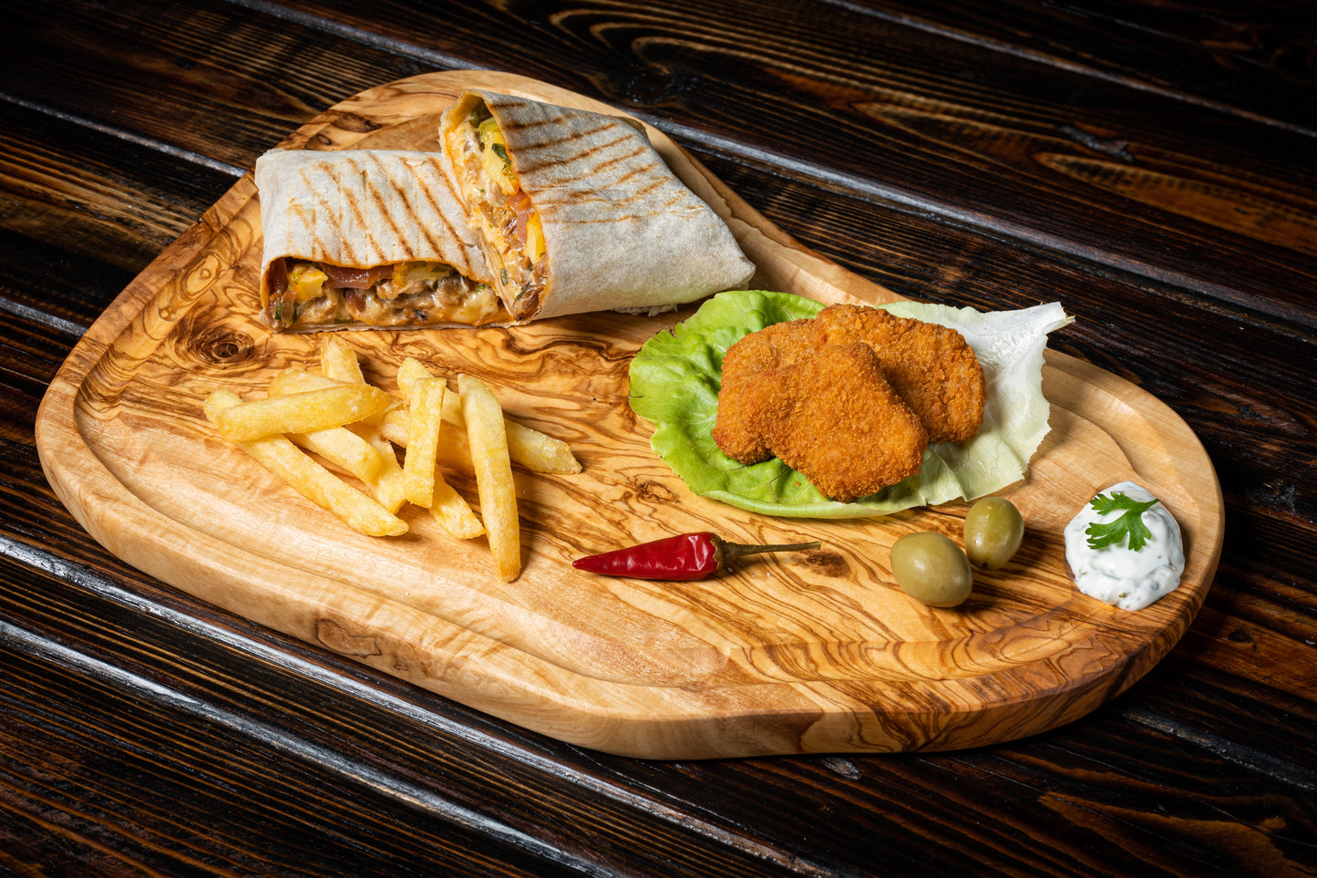 Olive Wood Kitchen Pack - 10 Pieces