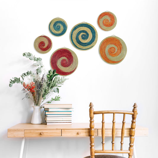 Handcrafted Decorative Halfa Wall Discs
