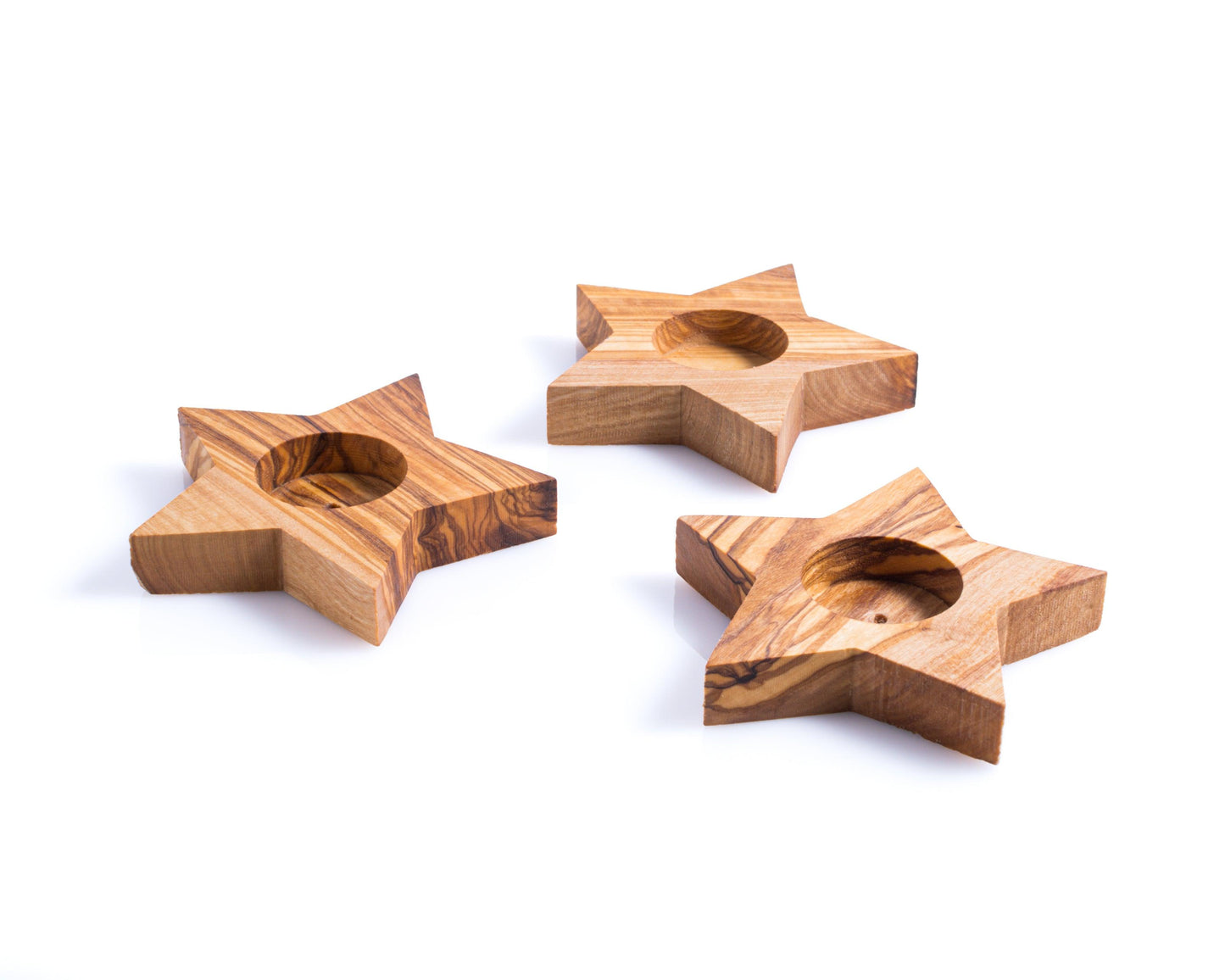 Set of 3 Candle Holders - Star - Darido