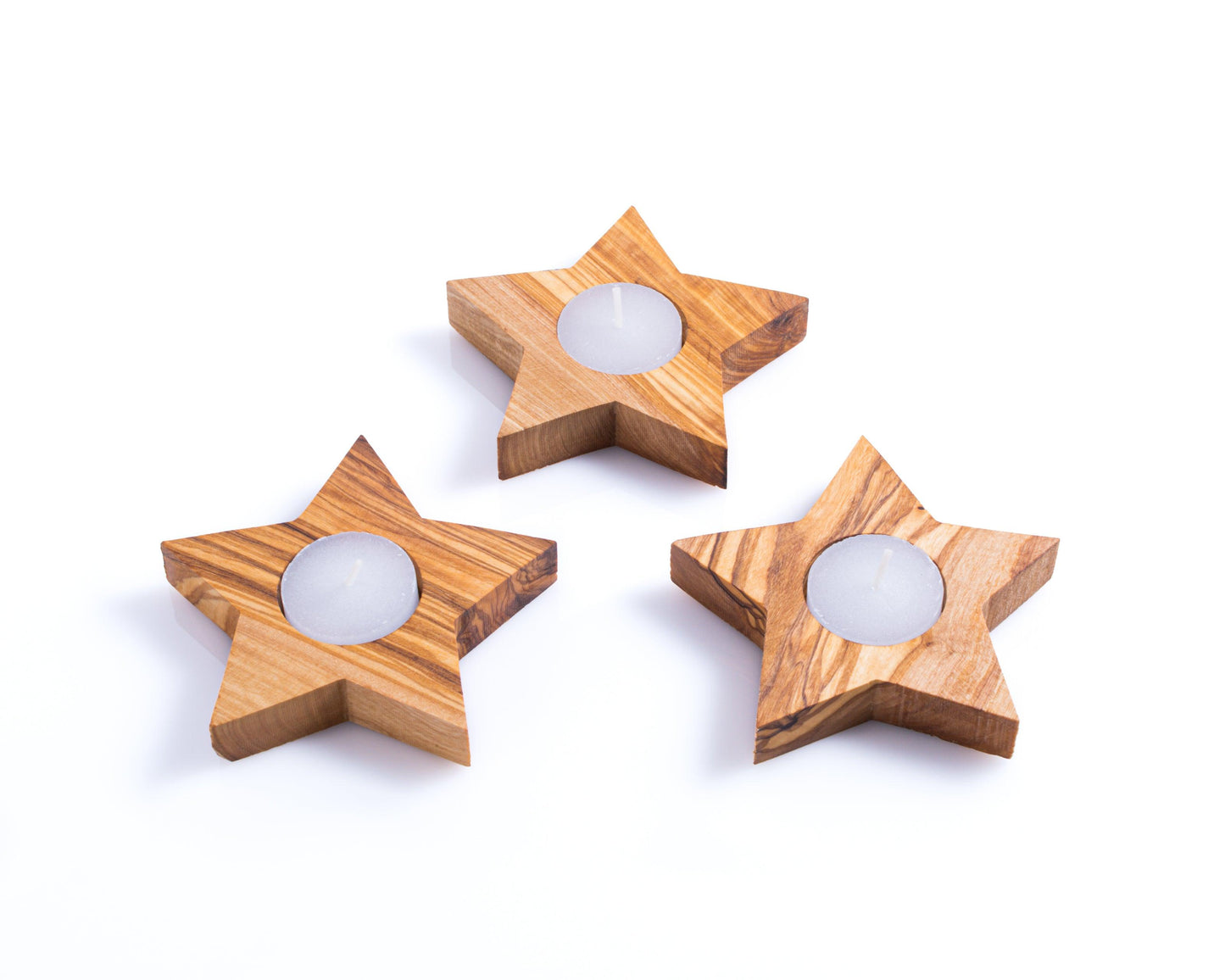 Set of 3 Candle Holders - Star - Darido