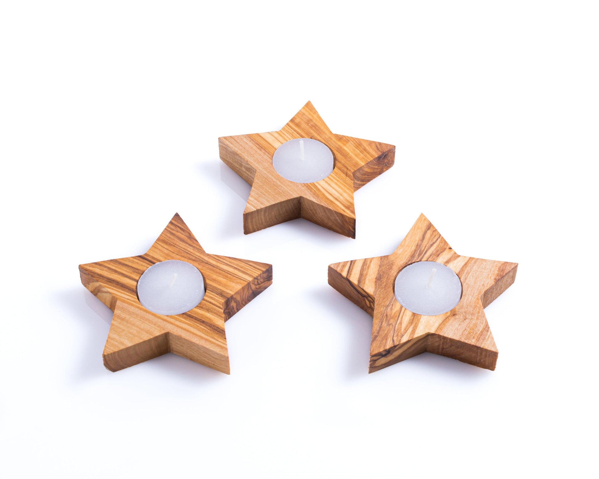 Set of 3 Candle Holders - Star - Darido