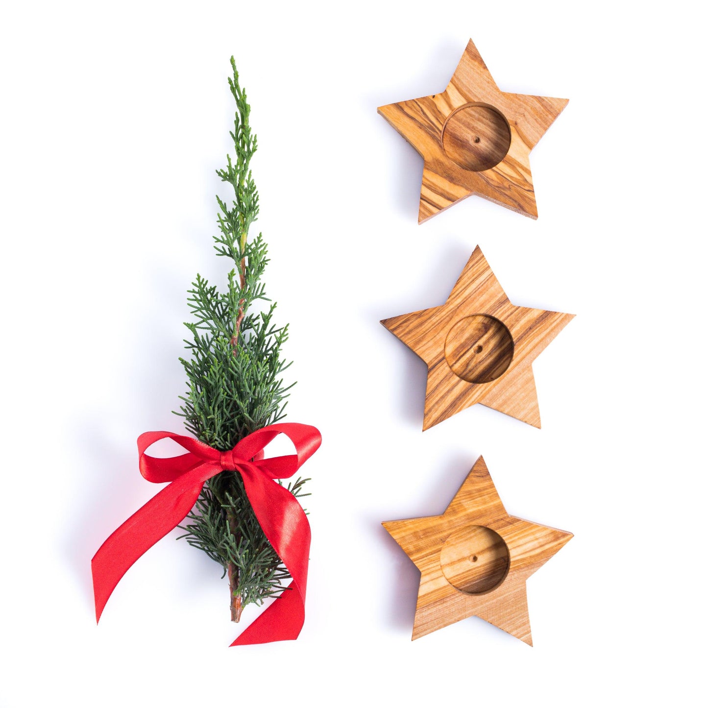 Set of 3 Candle Holders - Star - Darido