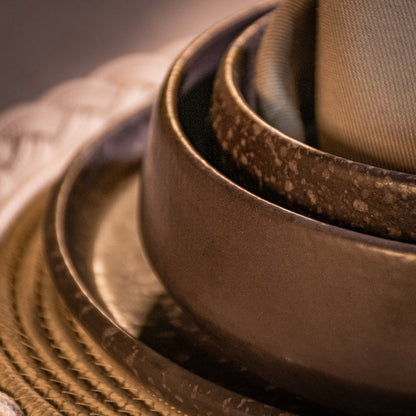 Handmade Black Stoneware Table Set – Elegant Artisan Ceramic Dinnerware
