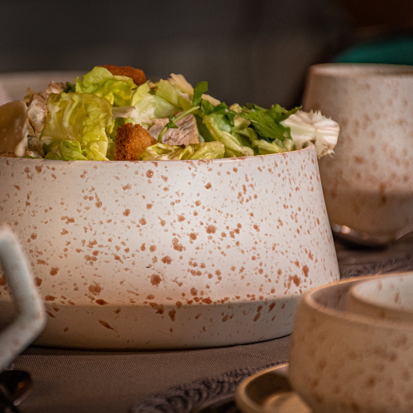Handmade White Stoneware Table Set – Elegant Artisan Ceramic Dinnerware