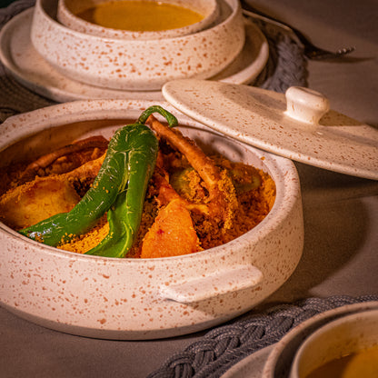 Handmade White Stoneware Table Set – Elegant Artisan Ceramic Dinnerware