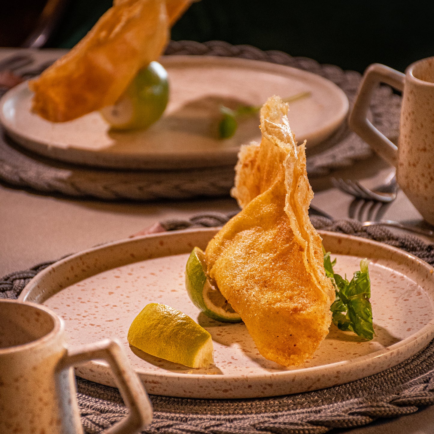 Handmade White Stoneware Table Set – Elegant Artisan Ceramic Dinnerware