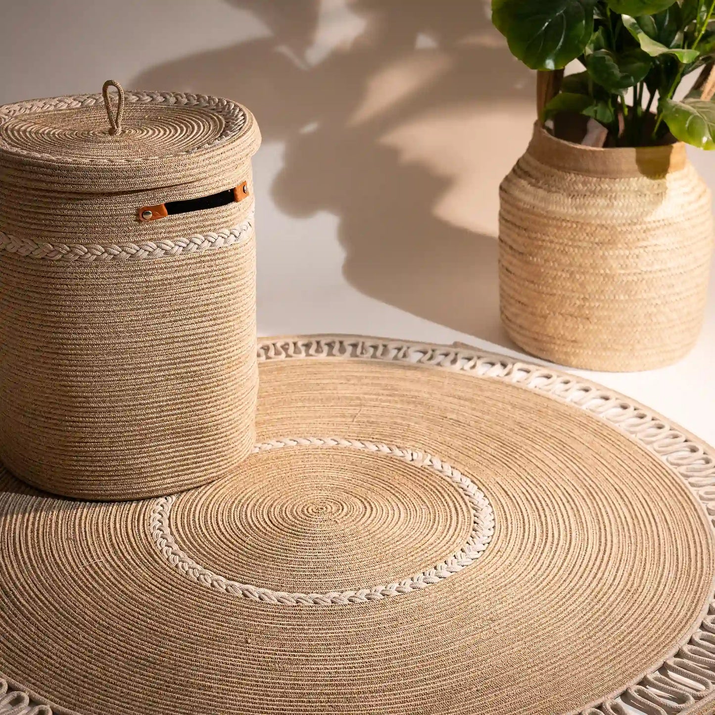 Handwoven Cotton Braided Rug