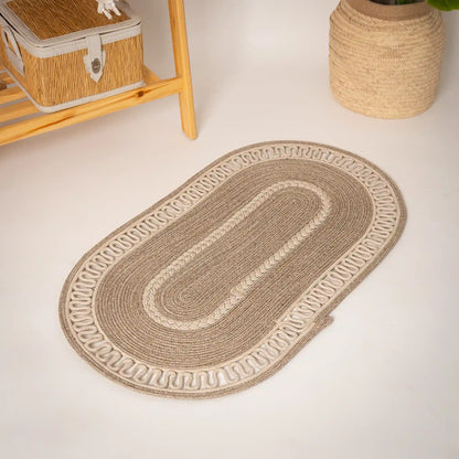 Handwoven Cotton Braided Rug