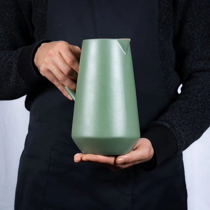 Handmade Stoneware Jade Table Set – Elegant Artisan Ceramic Dinnerware