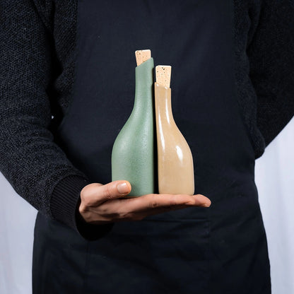 Handmade Stoneware Jade Table Set – Elegant Artisan Ceramic Dinnerware