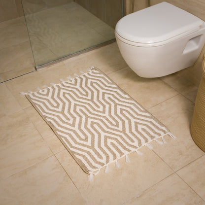 Handmade Cotton Bath Mat Matous | Reversible Bathroom Rug