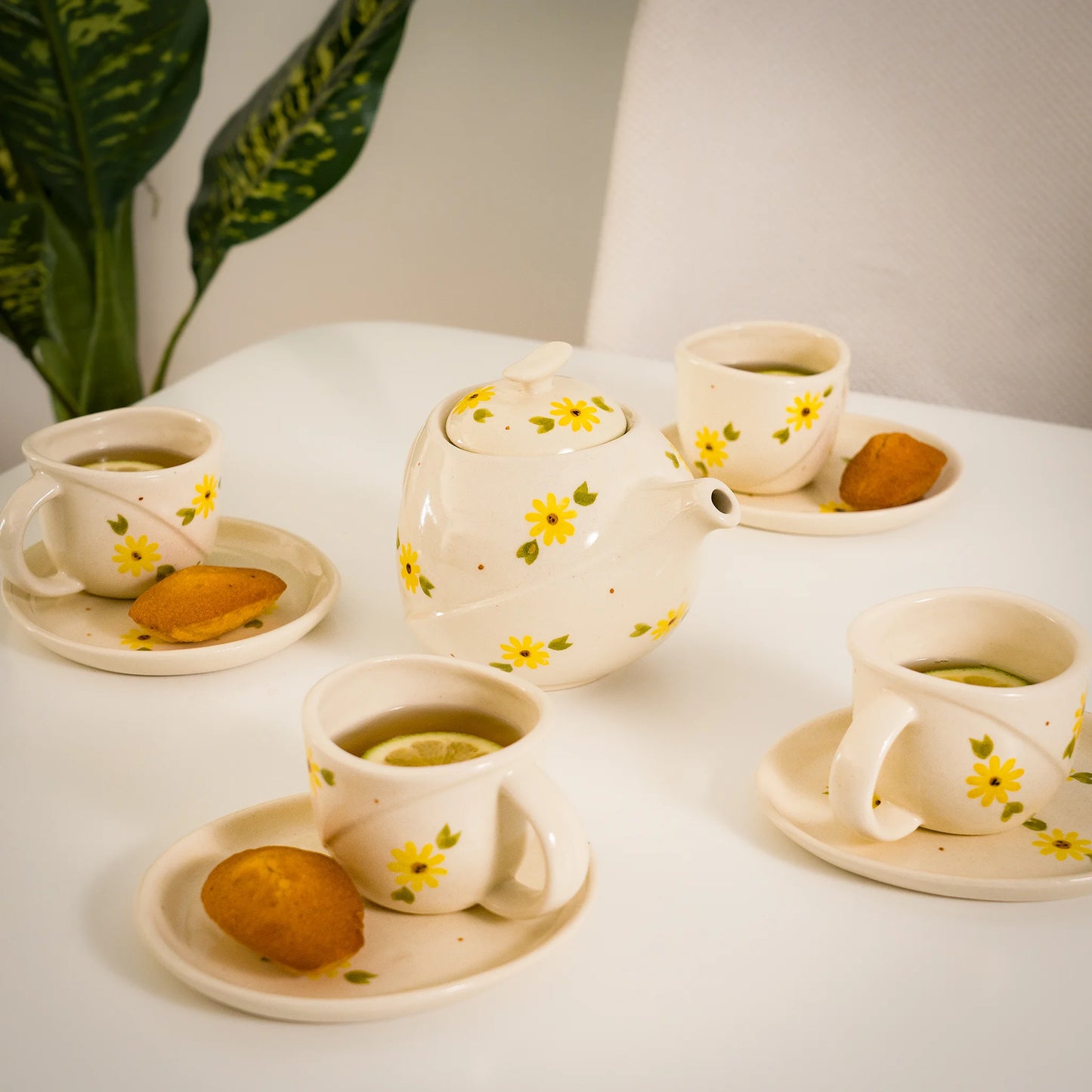Handmade Ceramic Marguerita Coffee Set – Artisan Ceramic Service