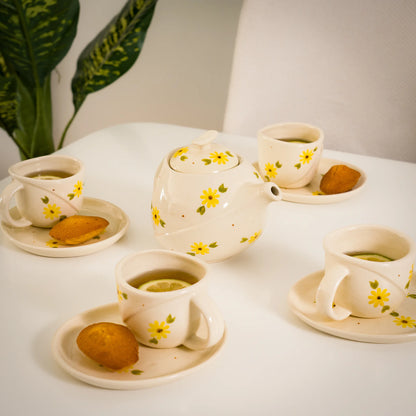 Handmade Ceramic Marguerita Coffee Set – Artisan Ceramic Service