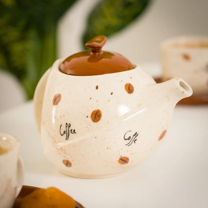 Handmade Ceramic Cafiana Coffee Set – 4 Person Artisan Service