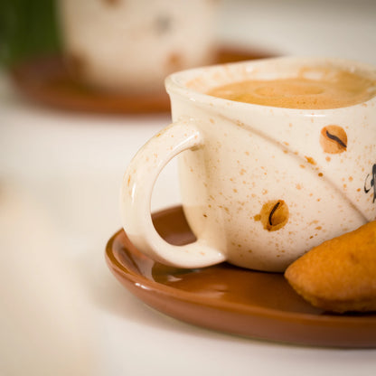 Handmade Ceramic Cafiana Coffee Set – 4 Person Artisan Service