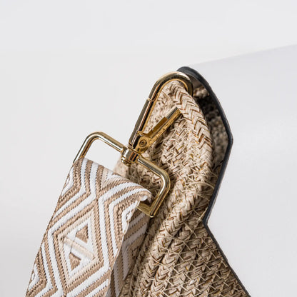 Blana & Amla Round Handbag – Handmade Elegance in Natural Fibers