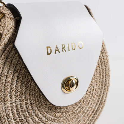 Blana & Amla Round Handbag – Handmade Elegance in Natural Fibers