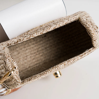 Blana & Amla Round Handbag – Handmade Elegance in Natural Fibers