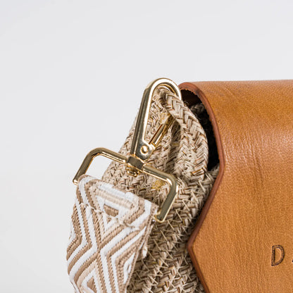 Blana & Amla Round Handbag – Handmade Elegance in Natural Fibers