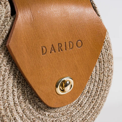 Blana & Amla Round Handbag – Handmade Elegance in Natural Fibers