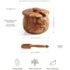 2_11ab3f93-d75b-4bee-9ed4-512a84e1cc0c Spices Jar with Lid and Spoon - 10x8 CM - Darido