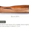 Oval Bread and Fruit Basket Olive Wood - Darido