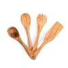 71NT4Drs46L_795b4e2f-61d1-408f-b747-ede23d59d1ff Olive Wooden Kitchen Utensils Set of 4 - Salad Fork, Spoon Set, Ladle & Flat Spatula - Darido