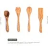 71Qb8WBTmTL_4c661b6c-bac2-4770-a2a0-50b5eed34b87 Olive Wooden Kitchen Utensils Set of 4 - Salad Fork, Spoon Set, Ladle & Flat Spatula - Darido