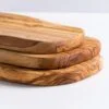 لوح تقطيع وتقديم بتصميم ريفي مع أخدود - 40x22 سم