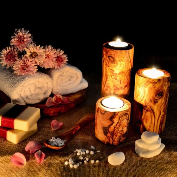 81-_gyo86GL Candleholder set of 3 - Cylindric - Darido