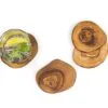 810UlR33ihL_ce825291-7c7f-487a-81f9-1e12cf2126fa DARIDO Olivenholz Rustikale Runde Untersetzer 6er-Set - Handgefertigt - ca. 10 cm – runde Holzscheiben - Tischuntersetzer - Kaffeeuntersetzer - Dekorative Holzuntersetzer Getränke Tassen, Bar, Glas - Darido