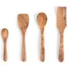 Darido Olive Wood Cooking Utensils Set of 3 with Extra Small Spoon - Darido