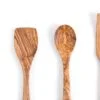 Darido Olive Wood Cooking Utensils Set of 3 with Extra Small Spoon - Darido