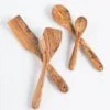 Darido Olive Wood Cooking Utensils Set of 3 with Extra Small Spoon - Darido