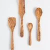 Darido Olive Wood Cooking Utensils Set of 3 with Extra Small Spoon - Darido